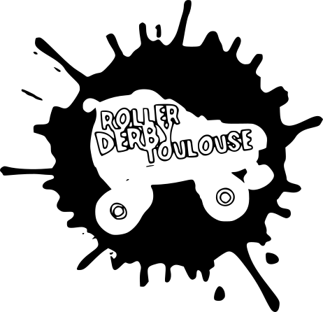 Le logo du Roller Derby Toulouse en contours